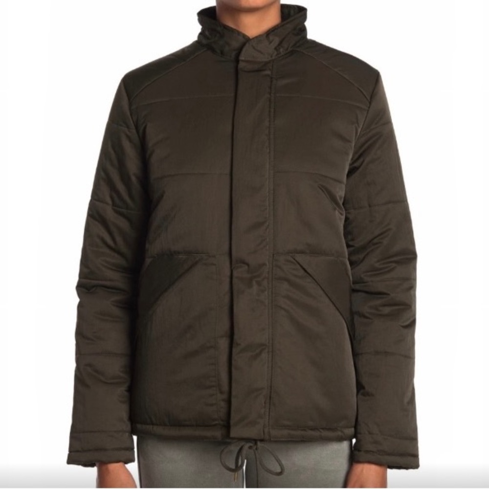 NSF Ace Patch Pocket Army Green Puffer Jacket